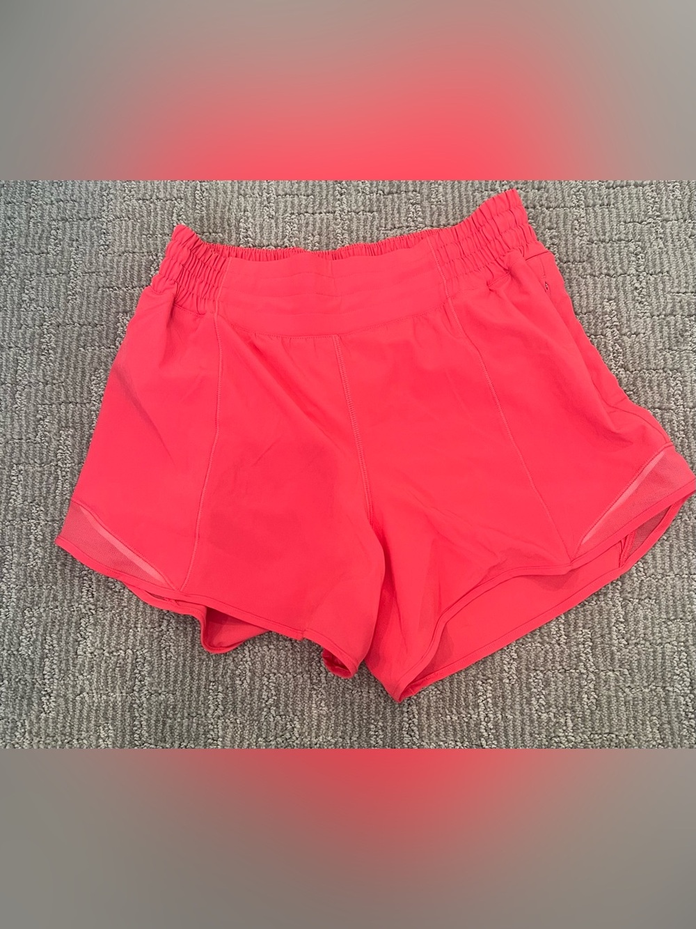 lululemon athletica Coral Pink Running Shorts